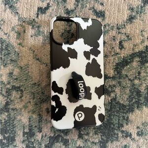 Loopy case iPhone 14 cow print